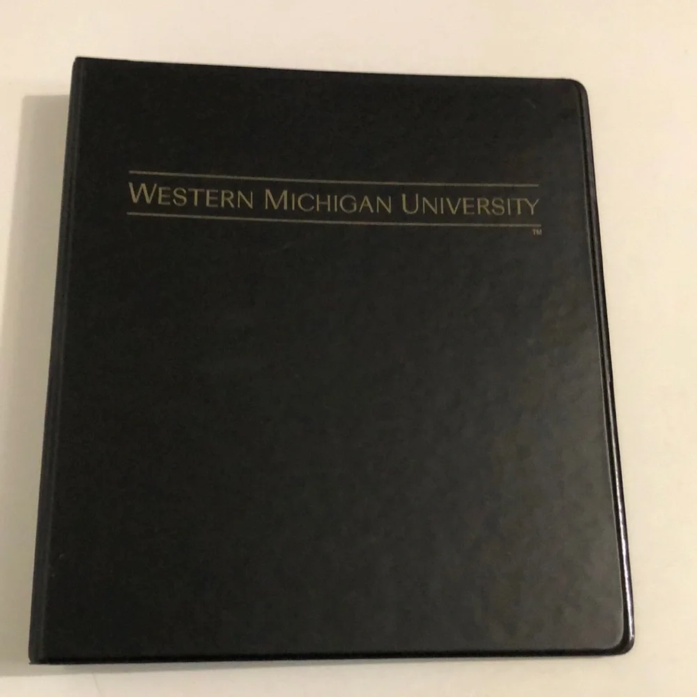 Western Michigan University Black 1” Binder